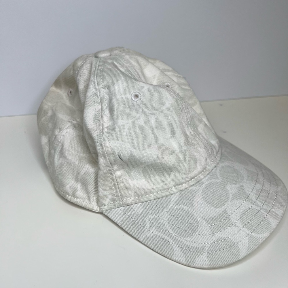 Coach | White Logo Ball Cap Patterned Women's Hat‎